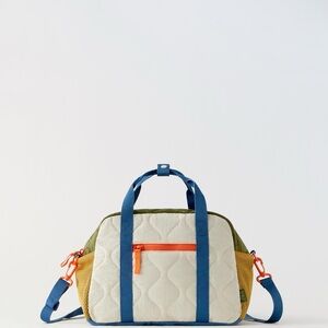 Zara Kids Multi-Color Quilted Duffle Bag - Used